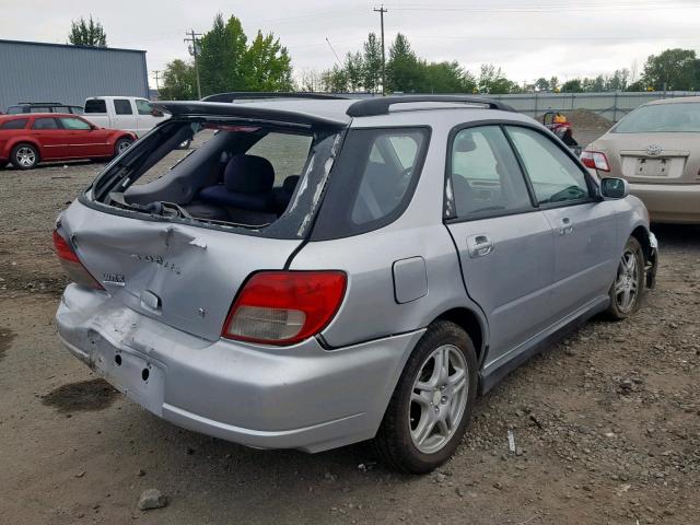 JF1GG29693G812041 - 2003 SUBARU IMPREZA WR SILVER photo 4