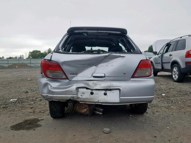 JF1GG29693G812041 - 2003 SUBARU IMPREZA WR SILVER photo 9