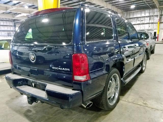 1GYEK63N04R124016 - 2004 CADILLAC ESCALADE L BLUE photo 4