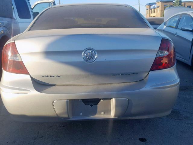 2G4WD552671179662 - 2007 BUICK LACROSSE C SILVER photo 10