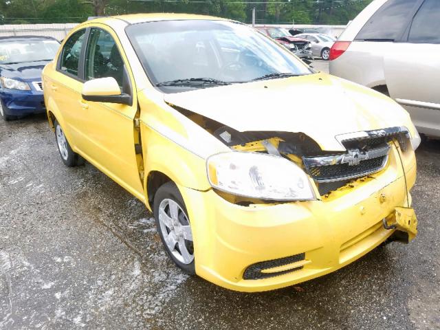 KL1TD5DE1AB087828 - 2010 CHEVROLET AVEO LS YELLOW photo 1