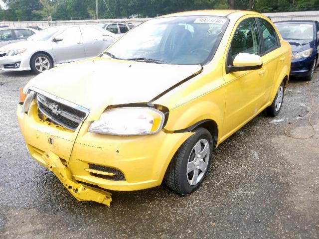 KL1TD5DE1AB087828 - 2010 CHEVROLET AVEO LS YELLOW photo 2