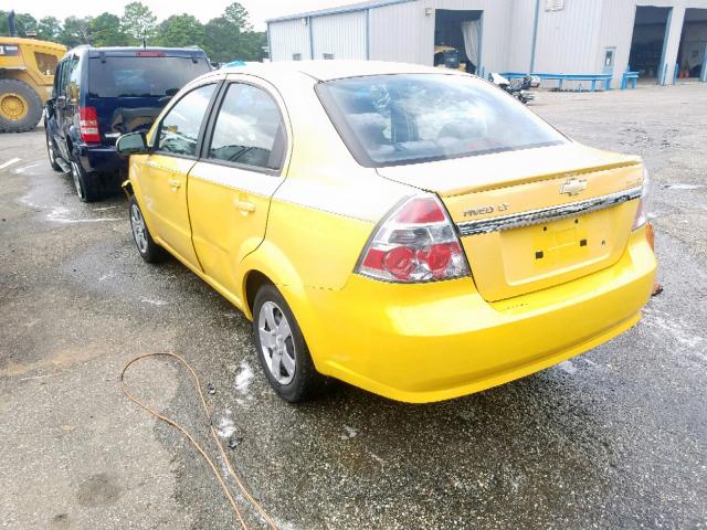 KL1TD5DE1AB087828 - 2010 CHEVROLET AVEO LS YELLOW photo 3