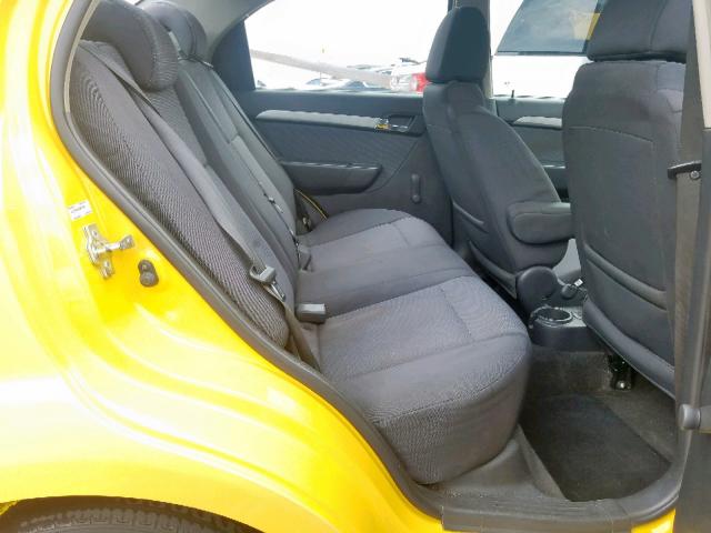 KL1TD5DE1AB087828 - 2010 CHEVROLET AVEO LS YELLOW photo 6