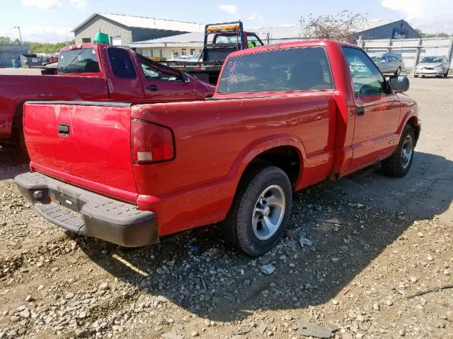1GCCS145818122255 - 2001 CHEVROLET S TRUCK S1 RED photo 4