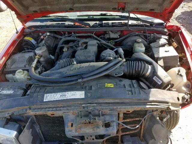 1GCCS145818122255 - 2001 CHEVROLET S TRUCK S1 RED photo 7
