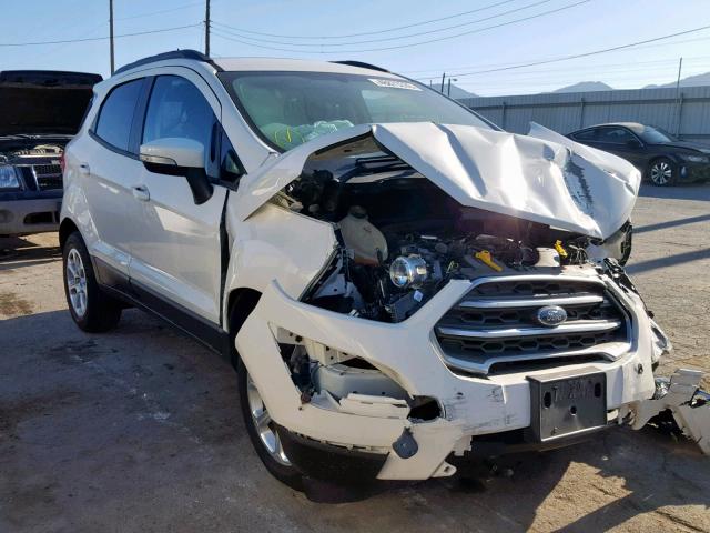 MAJ3P1TE7JC201700 - 2018 FORD ECOSPORT S WHITE photo 1