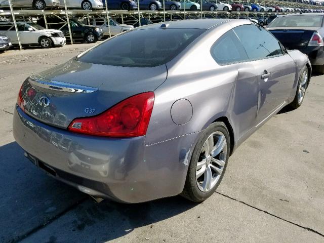 JNKCV64E58M123710 - 2008 INFINITI G37 BASE GRAY photo 4