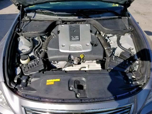 JNKCV64E58M123710 - 2008 INFINITI G37 BASE GRAY photo 7