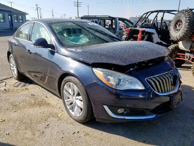 2G4GR5EX0G9161449 - 2016 BUICK REGAL PREM BLUE photo 1