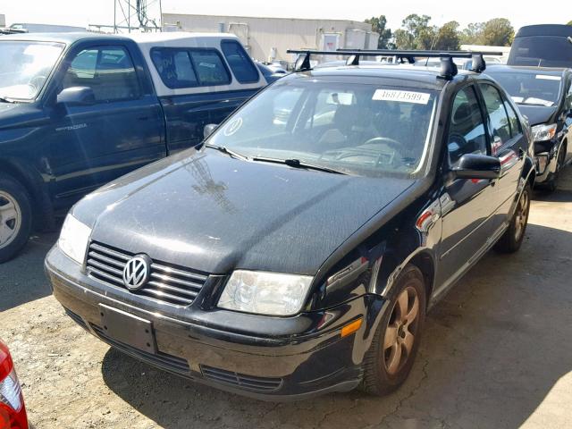 3VWSE69M93M062627 - 2003 VOLKSWAGEN JETTA GLS BLACK photo 2