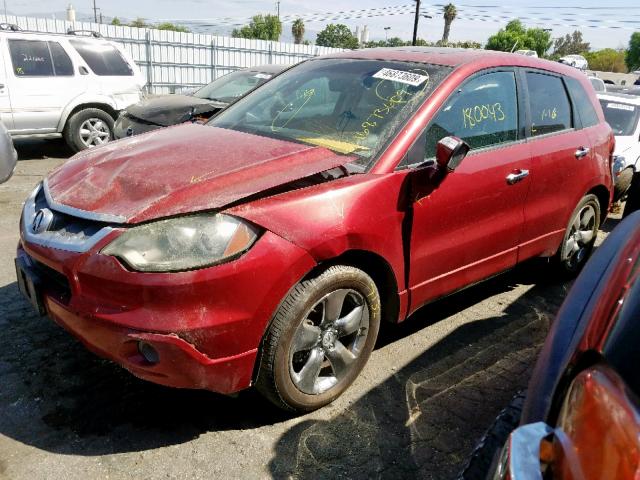 5J8TB18507A016136 - 2007 ACURA RDX TECHNO RED photo 2