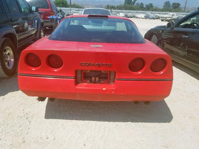 1G1YY2188H5104125 - 1987 CHEVROLET CORVETTE RED photo 9