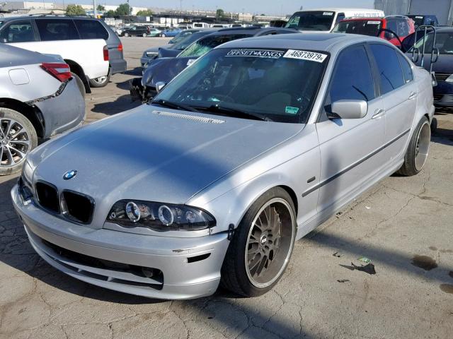 WBAAV53421FJ66968 - 2001 BMW 330 I SILVER photo 2