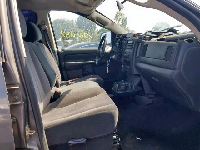 3D7KU28673G710164 - 2003 DODGE RAM 2500 S ნაცრისფერი ფოტო 5