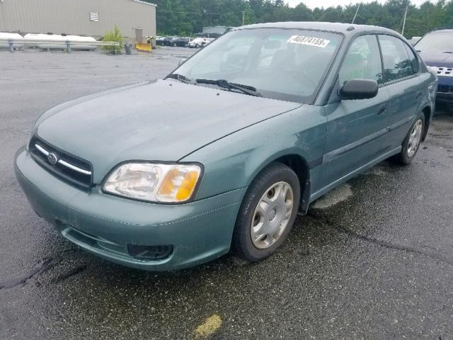 4S3BE635327215712 - 2002 SUBARU LEGACY L GREEN photo 2