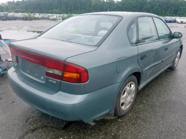 4S3BE635327215712 - 2002 SUBARU LEGACY L GREEN photo 4