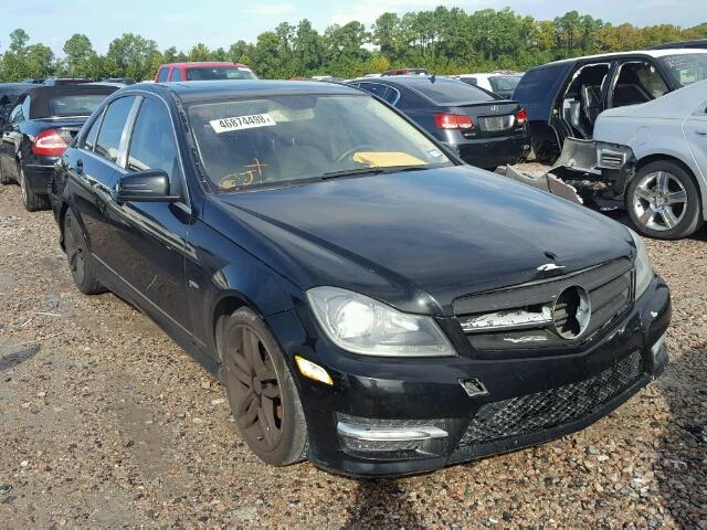 WDDGF4HB7CA602148 - 2012 MERCEDES-BENZ C 250 BLACK photo 1