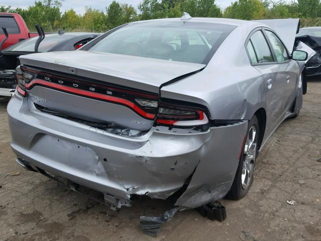 2C3CDXJG2GH162342 - 2016 DODGE CHARGER SX SILVER photo 4