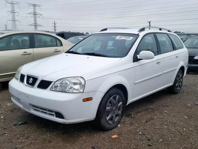 KL5JD86Z25K146835 - 2005 SUZUKI FORENZA S WHITE photo 2