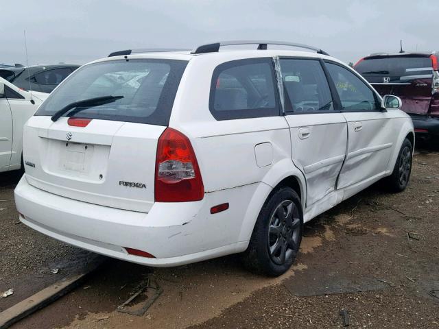 KL5JD86Z25K146835 - 2005 SUZUKI FORENZA S WHITE photo 4