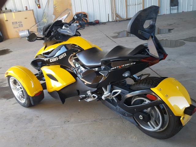 2BXJAWA168V003053 - 2008 CAN-AM SPYDER ROA YELLOW photo 3