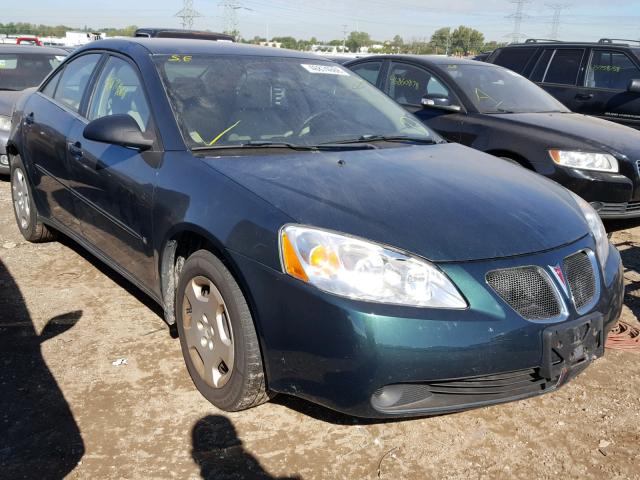 1G2ZF55B164197411 - 2006 PONTIAC G6 SE GREEN photo 1