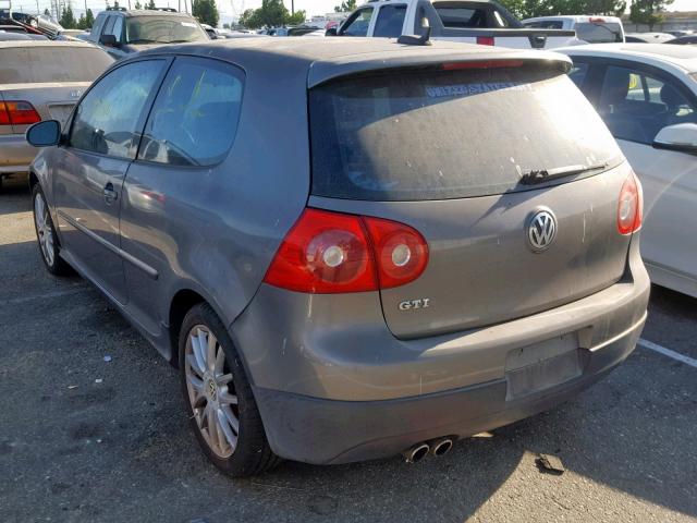 WVWFV71K36W164837 - 2006 VOLKSWAGEN NEW GTI GRAY photo 3