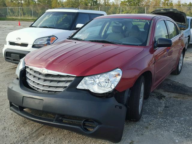 1C3LC46K08N185786 - 2008 CHRYSLER SEBRING LX RED photo 2