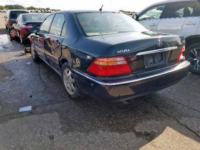 JH4KA96512C002322 - 2002 ACURA 3.5RL GREEN photo 3