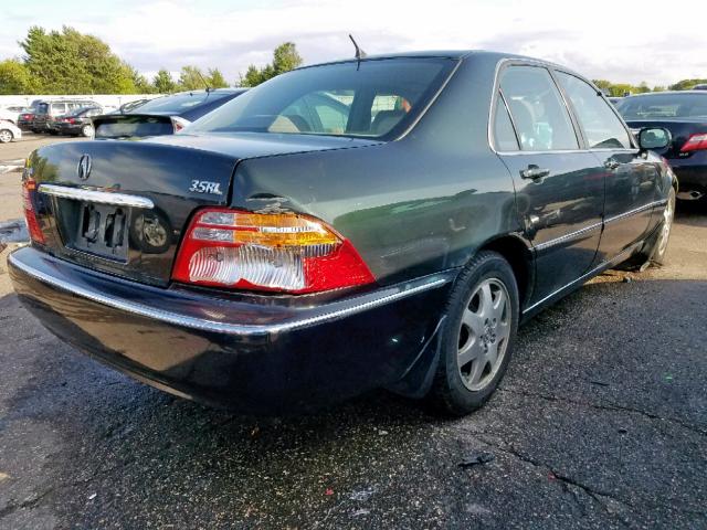 JH4KA96512C002322 - 2002 ACURA 3.5RL GREEN photo 4