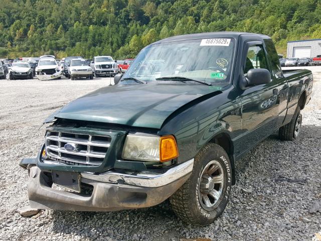 1FTYR44V53PA56971 - 2003 FORD RANGER SUP GREEN photo 2