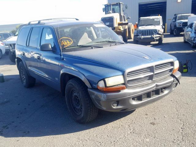 1B4HR38N32F200541 - 2002 DODGE DURANGO SP BLUE photo 1