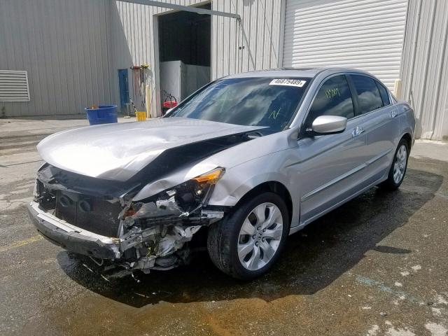 1HGCP36868A021756 - 2008 HONDA ACCORD EXL SILVER photo 2