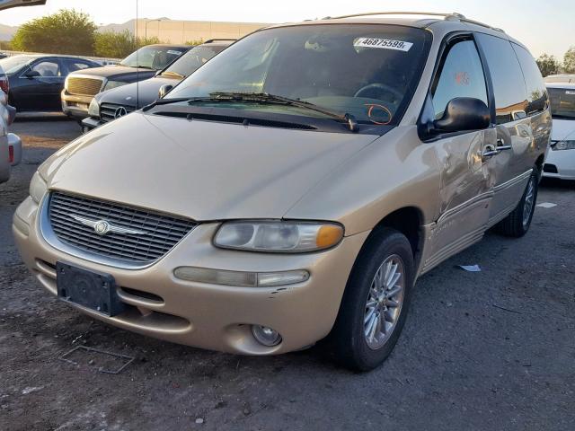 1C4GP64L0YB699616 - 2000 CHRYSLER TOWN & COU BEIGE photo 2