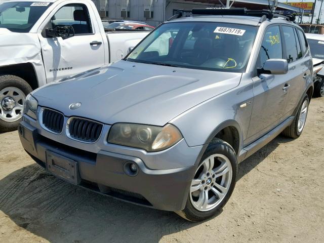 WBXPA93455WD16566 - 2005 BMW X3 3.0I GRAY photo 2