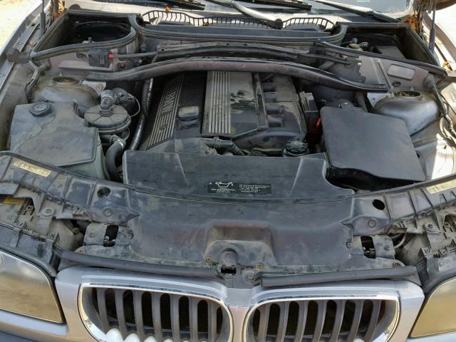 WBXPA93455WD16566 - 2005 BMW X3 3.0I GRAY photo 7