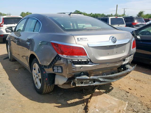 1G4GB5EG0AF181025 - 2010 BUICK LACROSSE C BROWN photo 3