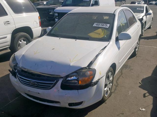 KNAFE222795663777 - 2009 KIA SPECTRA EX WHITE photo 2