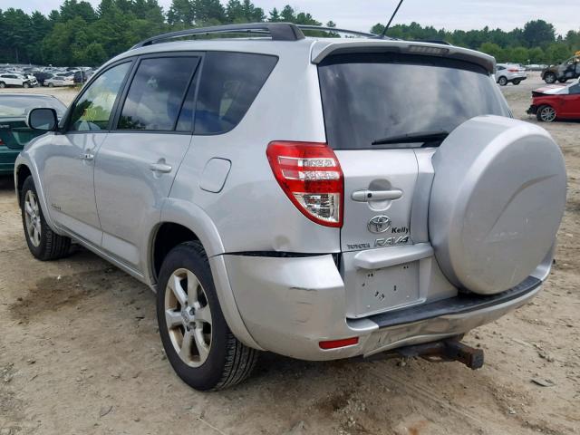 JTMDF4DV2AD036909 - 2010 TOYOTA RAV4 LIMIT SILVER photo 3