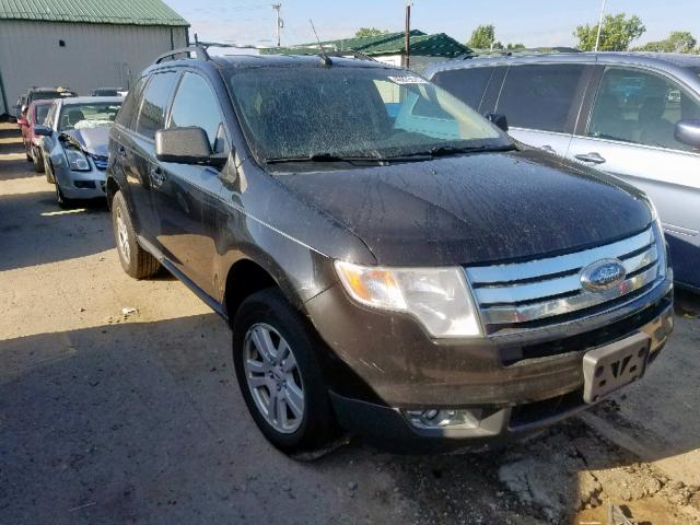 2FMDK48C48BA58247 - 2008 FORD EDGE SEL BLACK photo 1