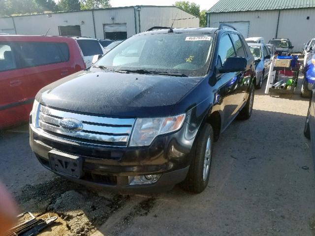 2FMDK48C48BA58247 - 2008 FORD EDGE SEL BLACK photo 2