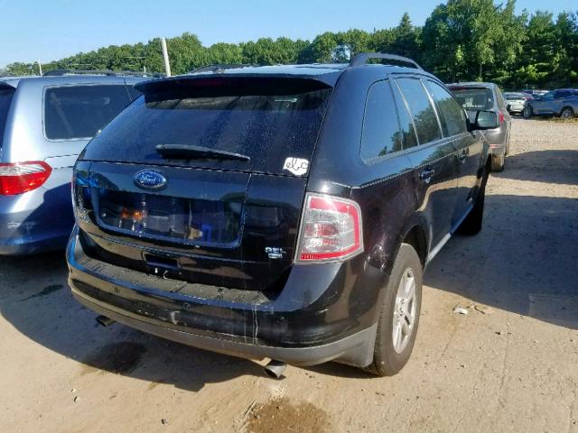 2FMDK48C48BA58247 - 2008 FORD EDGE SEL BLACK photo 4