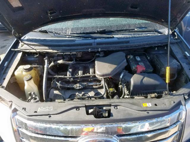 2FMDK48C48BA58247 - 2008 FORD EDGE SEL BLACK photo 7