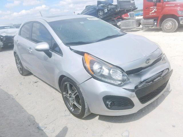 KNADN5A38D6200147 - 2013 KIA RIO EX SILVER photo 1