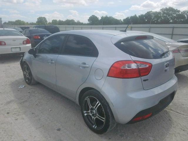 KNADN5A38D6200147 - 2013 KIA RIO EX SILVER photo 3