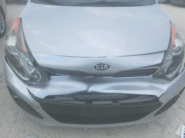 KNADN5A38D6200147 - 2013 KIA RIO EX SILVER photo 9