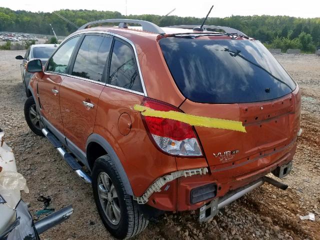 3GSCL33P58S650644 - 2008 SATURN VUE XE ORANGE photo 3