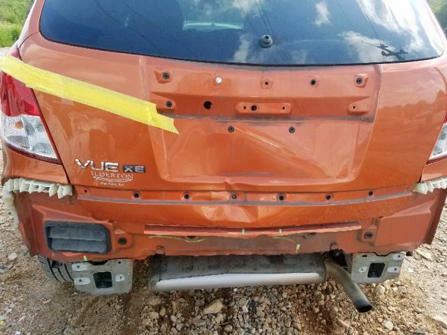 3GSCL33P58S650644 - 2008 SATURN VUE XE ORANGE photo 9