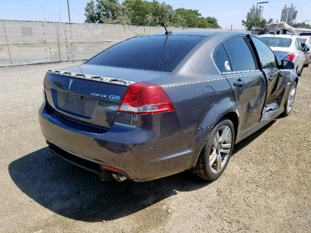 6G2ER57789L153045 - 2009 PONTIAC G8 GRAY photo 4